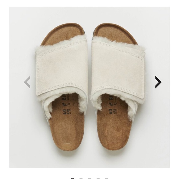 BIRKENSTOCK x Stüssy Solana Shearling Slides - Picture 2 of 6